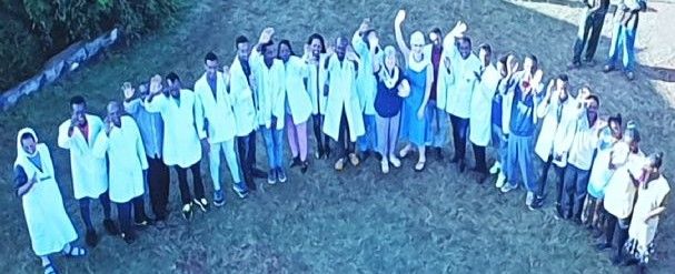 EMP hospital staff with Jo and her cousin.